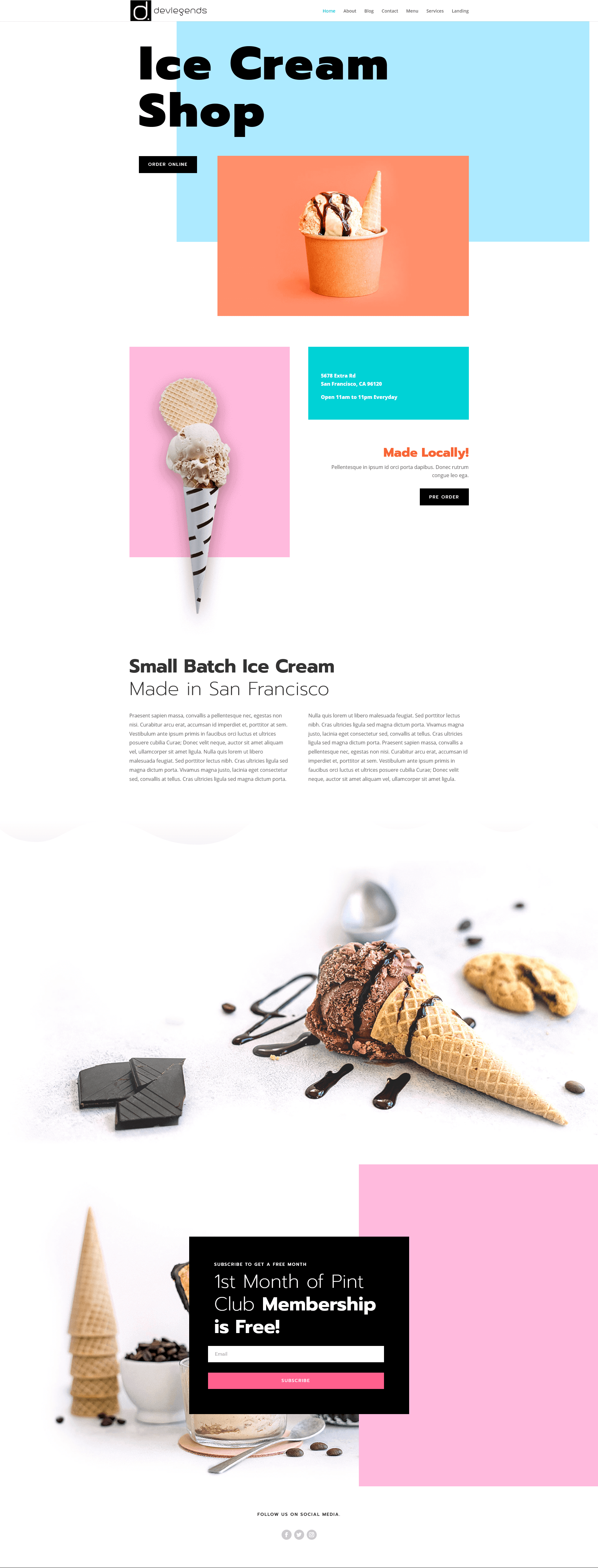 Ice cream Shop